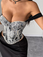 Women's Printed Lace-Up Back Camisole Top - product photo 5