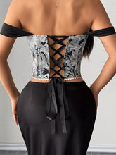 Women's Printed Lace-Up Back Camisole Top - product photo 6
