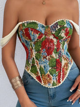 Women's Printed Lace-Up Back Camisole Top - product photo 8