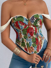 Women's Printed Lace-Up Back Camisole Top - product photo 10