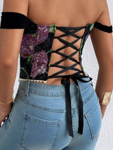 Women's Printed Lace-Up Back Camisole Top - product photo 23