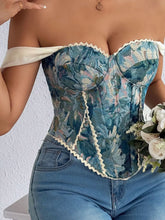 Women's Printed Lace-Up Back Camisole Top - product photo 27