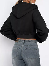 Women's Relaxed Cropped Zip-Up Hoodie - product photo 3