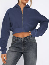 Women's Relaxed Cropped Zip-Up Hoodie - product photo 6