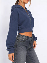 Women's Relaxed Cropped Zip-Up Hoodie - product photo 7