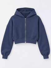 Women's Relaxed Cropped Zip-Up Hoodie - product photo 9
