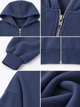 Women's Relaxed Cropped Zip-Up Hoodie - product photo 10