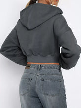 Women's Relaxed Cropped Zip-Up Hoodie - product photo 13