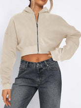 Women's Relaxed Cropped Zip-Up Hoodie - product photo 16