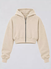 Women's Relaxed Cropped Zip-Up Hoodie - product photo 19