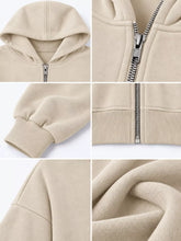 Women's Relaxed Cropped Zip-Up Hoodie - product photo 20