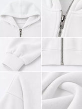 Women's Relaxed Cropped Zip-Up Hoodie - product photo 25