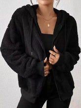 Women's Relaxed Fleece Zip-Up Hooded Jacket - product photo 3