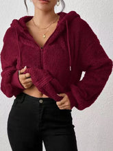 Women's Relaxed Fleece Zip-Up Hooded Jacket - product photo 7