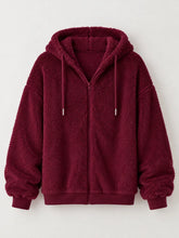 Women's Relaxed Fleece Zip-Up Hooded Jacket - product photo 12