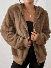 Women's Relaxed Fleece Zip-Up Hooded Jacket - product photo 13