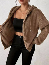 Women's Relaxed Fleece Zip-Up Hooded Jacket - product photo 14