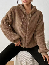 Women's Relaxed Fleece Zip-Up Hooded Jacket - product photo 15