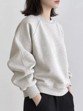 Women's Ribbed Seam Detail Crew Neck Sweatshirt - product image 2