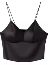 Women's Satin V-Neck Padded Camisole Top - product image 1