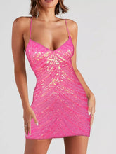 Women's sequin bodycon mini dress
