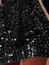 Women's Sequin V-Neck Long-Sleeve Bodycon Mini Dress - product photo 4