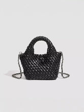 Woven Texture Mini Crossbody Bag with Chain Strap - product photo 2