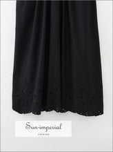 Women’s Black Cami Strap Backless Midi Dress Sun-Imperial United States