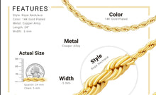 14k gold filled rope chain necklace - Sun Imperial (photo 5)