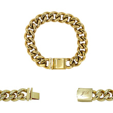 18k gold plated Miami Cuban link bracelet - Sun Imperial (photo 6)