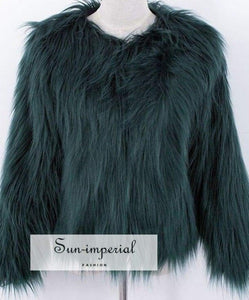 Skksst Plus Size S-5XL Womens Fluffy Fur Lining India
