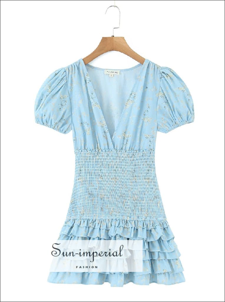 elastic waist mini dress Sun-imperial