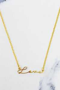 Gold Love Necklace