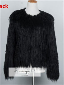 6 Colors plus Size S- 4xl Women Fluffy Faux Fur Coats Jackets Women Winter Warm Coat Female