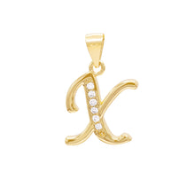A-Z Initial Letter Pendant 14K Gold Filled Cubic Zirconia Figaro Chain Anklet 10" Set CZ Charm Foot Bracelet 2.4 mm Female Women Girl