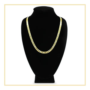 Cuban Link Chain 14K Gold Filled Necklace 24" Lobster Claw Clasp Jewelry Gift for Men 6 mm 8 mm