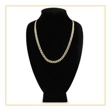 Mariner Diamond-Cut Chain 14K Gold Filled Necklace 24" Lobster Claw Clasp Jewelry Gift for Men 7 mm