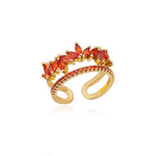 Vintage Multi Design Gold Plated Fashion rings Statement Rings With Zircon And Pearls