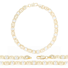 14K Gold Filled Anklet Diamond Cut Mariner Chain Foot Bracelet Anklet Fashion Jewelry for Women Girls Length 10''