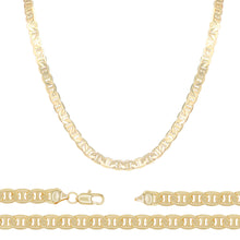 Mariner Chain 14K Gold Filled Necklace 24" Lobster Claw Clasp Jewelry Gift for Men 6.8 mm