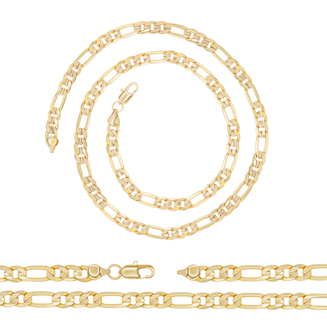 Figaro Chain 14K Gold Filled Necklace 24