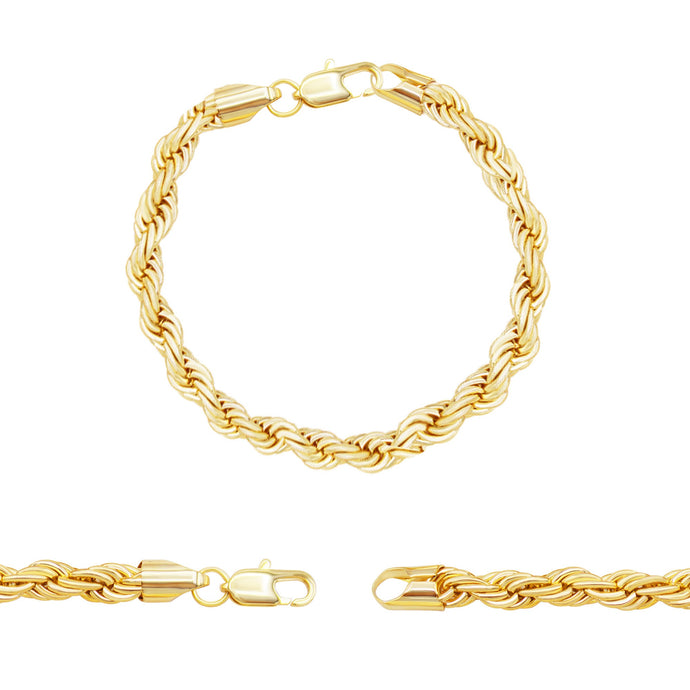 Rope Chain 14K Gold Filled Bracelet 8.5