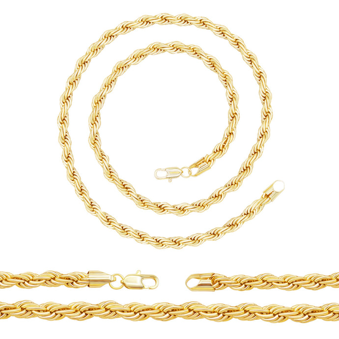 Rope Chain 14K Gold Filled Necklace 24