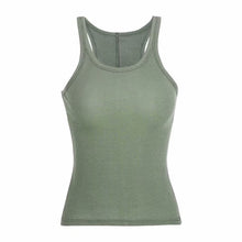 Ribbed Cropped Camisole with Thin Straps - Sun Imperial (photo 8)