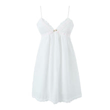 Lace Embroidered Sling Mini Dress with Bow Back - Sun Imperial (photo 4)