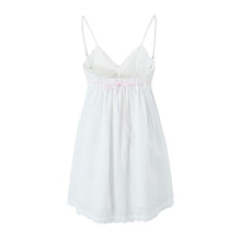 Lace Embroidered Sling Mini Dress with Bow Back - Sun Imperial (photo 5)