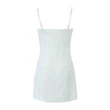 Metal Hook Corset Sling Mini Dress with High Slit - Sun Imperial (photo 5)