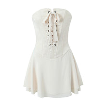 Corset Bustier Mini Dress with Lace-Up Back - Sun Imperial (photo 5)