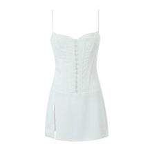 Metal Hook Corset Sling Mini Dress with High Slit - Sun Imperial (photo 4)