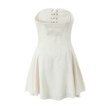 Corset Bustier Mini Dress with Lace-Up Back - Sun Imperial (photo 6)